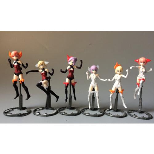 Pvc figure model / toy Unlimited combination, reloading heavy machine, Gundamdressing up girl