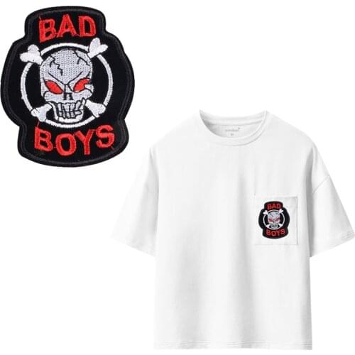 Star flower Skull Patches For Stripe Clothes Patch A-level Washable Iron On Applique DIY Clothing Sticker