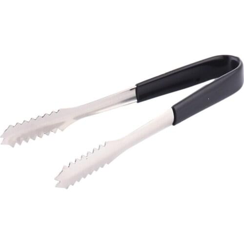 1pc Non-Slip Stainless Steel Fried BBQ Tongs Salad Bread Clamp Kitchen Meat Food Clip Barbecue Tools 7.09 in