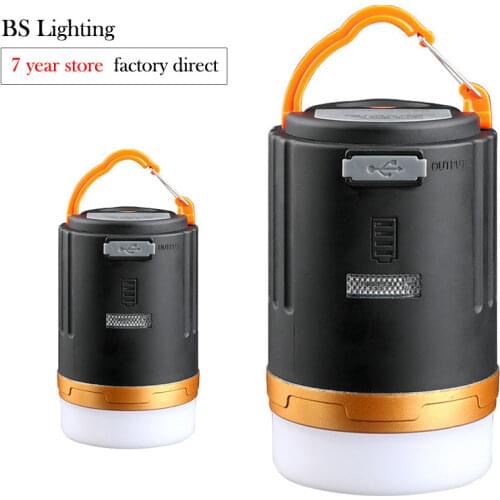 New Design Multifunctional Camping LED Light USB Rechargeable Outdoor Waterproof Lamp Portable Power Bank Lantern with Remote