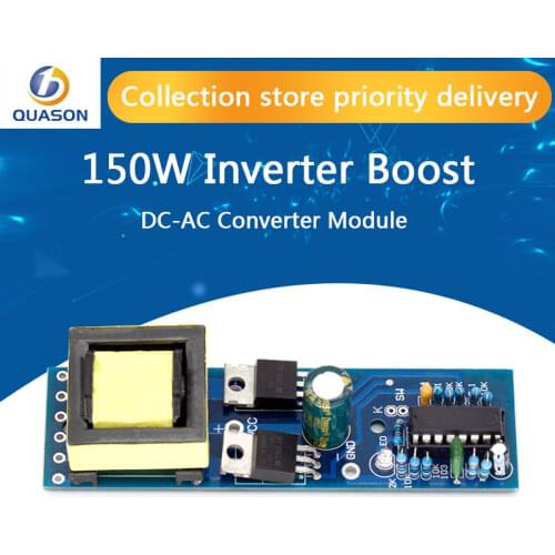 150W Inverter Boost Circuit Board High Voltage Boost Converter Module Transformer DC-AC 12V to 110V 220V DC-AC Power Converter