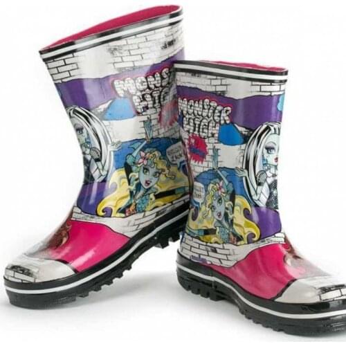 New Children Rain Boots Boys Baby Dinosaur Water Shoes School Boy Waterproof Kids Slip On Student Non-slip Rubber Shoes D04054