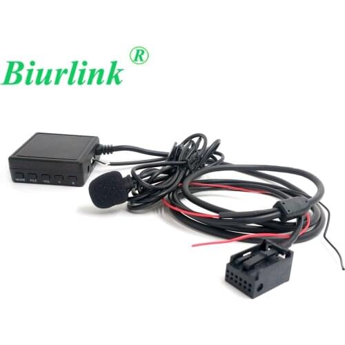 Biurlink SD Microphone USB Bluetooth Music Audio Receiver Adapter Cable for BMW Mini One Cooper Z4 S Radio Boost CD 53 R50