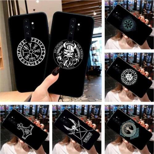 Viking Vegvisir Odin Nordic Phone Case for Redmi 9A 8A 7 6 6A Note 9 8 8T Pro Max Redmi 9 K20 K30 Pro