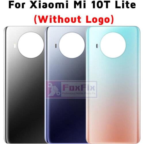For Xiaomi Mi 10T Lite Battery Cover Back Glass Panel Rear Housing Door Case For Xiaomi Mi 10T Lite Battery Cover Transparent