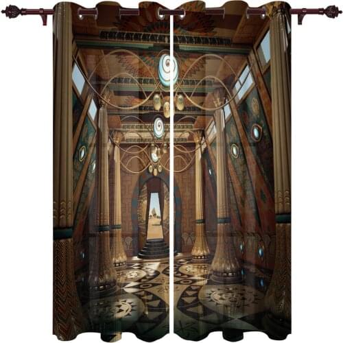 Door Egypt Building Kitchen Curtain Kids Bedroom Living Room Balcony French Windows Curtain Fabric Pergola Bathroom