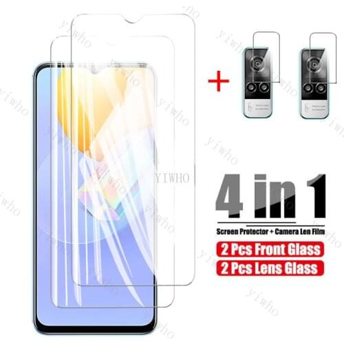 For Vivo Y31 Glass Protectve On Viwo Y 31 Screen Protector And Camera Len Glas Vi vo Y50 Y30 Y20 Y17 Y12 Y11 Protection Film