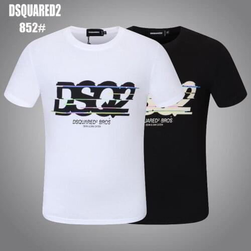 DSQUARED2-Mens and womens summer cotton T-shirt, 2021 simple style 852