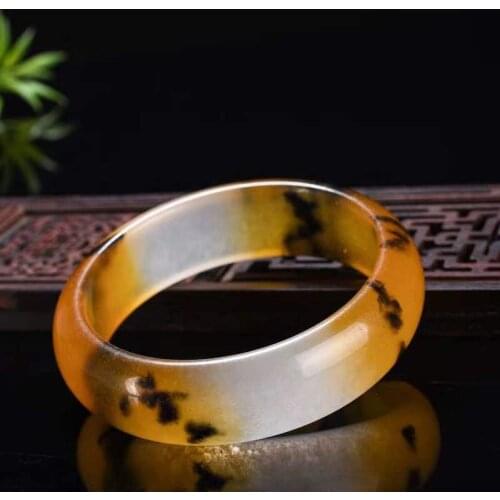 Real Grade A Natural jadel hand-carved flower jade bracelet women hetian jade bangle jade jewelry jadeite jade bracelets