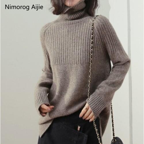 Winter sweater women turtleneck fashion women sweater knitted pullover Plus Size cashmere sweater women new tops sweaters 2019