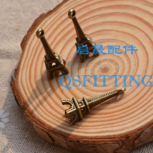 10pcs Anti-brozen Alloy pendant DIY Jewelry Accessory Small Pendant Charm Decoration Metal Cartoon Tower Necklace Making Fitting