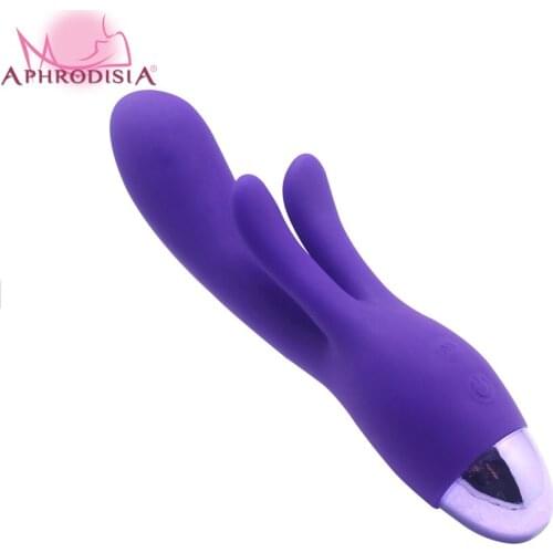 APHRODISIA USB Rechargeable Rabbit Vibrator Powerful Vibration Massager Waterproof Big Vibrating Dildo Sex Toys for Women Adult