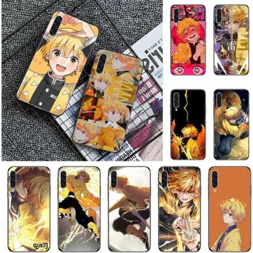 Agatsuma Zenitsu anime demon slayer Phone Case For Samsung galaxy A S note 10 7 8 9 20 30 31 40 50 51 70 71 21 s ultra plus