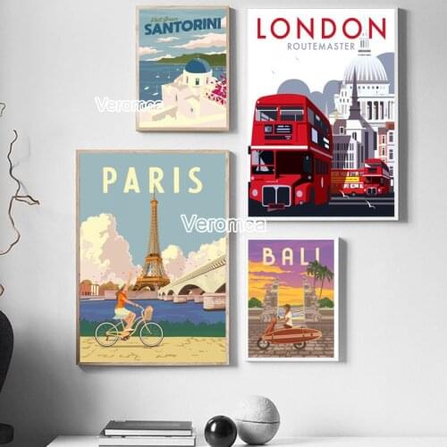 City Landscape Diamond Painting 5D Diy Full Drill London Bali Paris Poster Mosaic Diamond Embroidery Handmade Cross Stitch