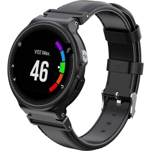 Business Wristband For Garmin Forerunner 735XT 735/220/230/235/620/630 Smart Watch Soft Genuine Leather Strap Replace Watch Band