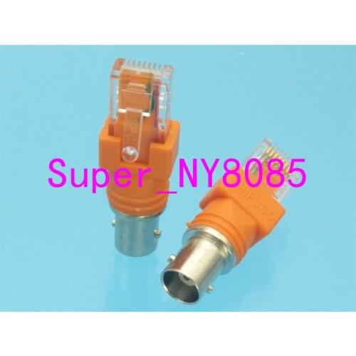 BNC Female to RJ45 Male Adapter Connector Chassis Panel Mount Monitor Accessorie