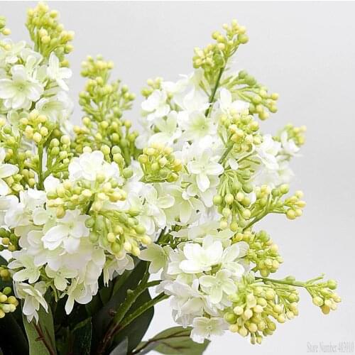 Lilac artificial flowers Wedding Bouquet Home Flowers lilac Floral arrangements home decorations Vintage Lilac Spray White