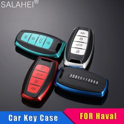 TPU Car Key Case Full Cover Protection Bag For Great Wall Haval Hover H1 H4 H6 H7 H8 H9 F5 F7 H2S GMW Coupe Smart Key Cover