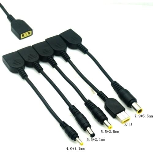DC Square USB Plug Female To 7.9x5.5mm 4.0 Male Power Adapter Converter Connector Cable Cord for Lenovo Thinkpad Charger Adapter