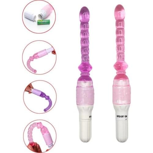 Dildo Vibrator Anal Masturbator G Spot Magic Wand Crystal Soft Silicone Sex for Women Vagina Clitoris Adult Toys Flirting Stick