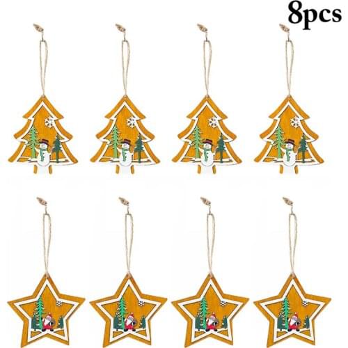 Деревянные новогодние украшения FunPa China At AliExpress