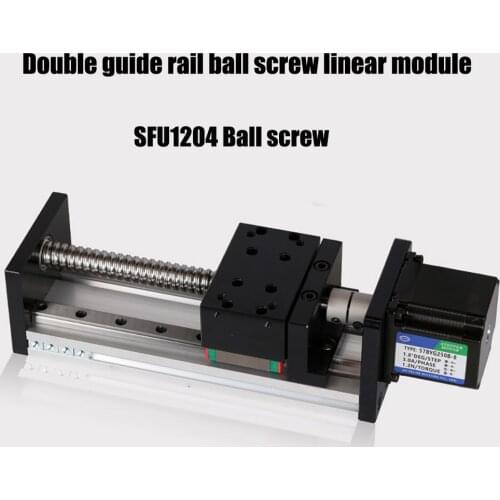 GX80 MGN double linear guide SFU1204 ball screw linear motion module to send stepper motor and coupling stroke 50mm-600mm