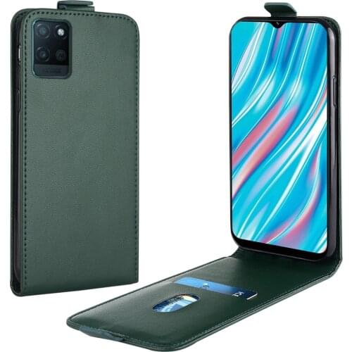 Flip Up and Down Leather Case for Realme V11 5G Case RMX2202 RMX3191 RMX2021 Vertical Cover for Realme V 11 5g Case Phone Bag