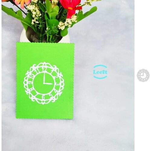 Circle Time Clock Metal Dies Cut Template for Embossing DIY Scrapbooking Paper Album Gift Cards Making New Dies Scrapbooking Cut