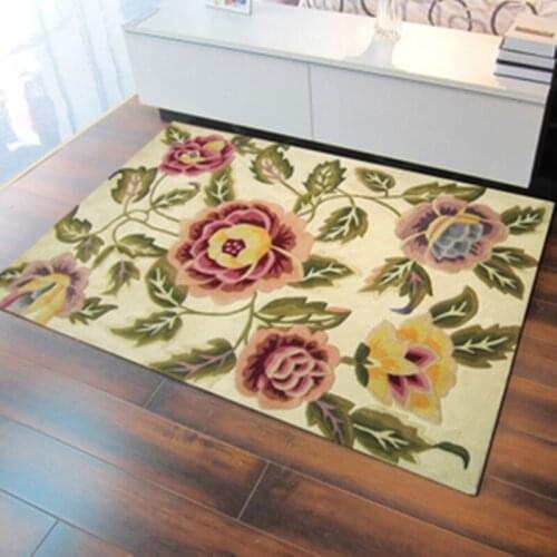 Pure wool fashion rustic carpet coffee table carpet