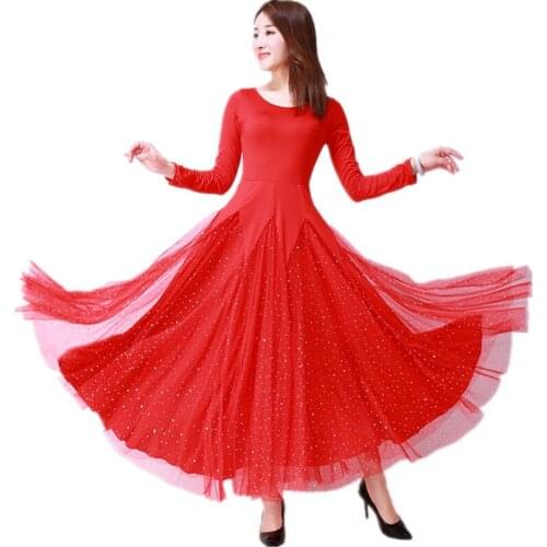 New ballroom waltz modern dance dress ballroom dance competition dresses standard ballroom dancing clothes tango dress