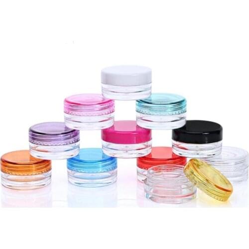 Wholesale 2g mini sample refillable cosmetic cream jar empty powder jar 2g lip balm jar cosmetic container