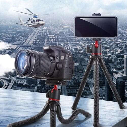 Portable multifunctional mini octopus tripod SLR camera stand desktop tripod mobile phone selfie live stand PTZ detachable