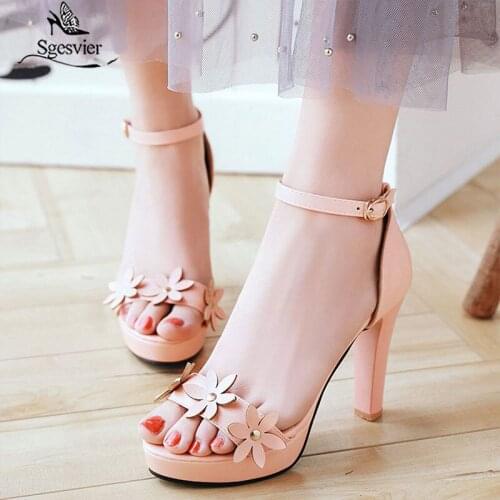 Sgesvier Stiletto Sandals Platform High Heel Fashion Open Toe Gladiator Sandals Summer Platform Sexy Pole Dance Dress Shoes B461