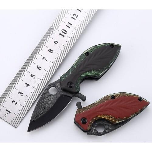 3D Printing 440C Folding Leaf Knife Stainless Steel Multi-function Knife Outdoor Camping Cutting Tool Technology Dropshipping