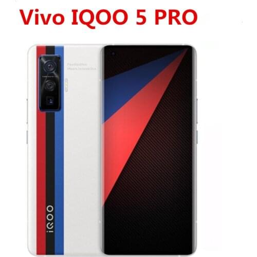 Stock Vivo IQOO 5 Pro 5G Smart Phone 50.0MP+13.0MP+8.0MP+16.0MP 60X Zoom 6.56" AMOLED 120HZ 4000mAh 120W Charger Snapdragon 865