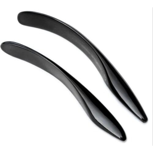 5pcs Gua Sha beauty tendon acupuncture stick beauty face massage dian xue guasha cone Scrapping plate 100% Buffalo Horn Sticker