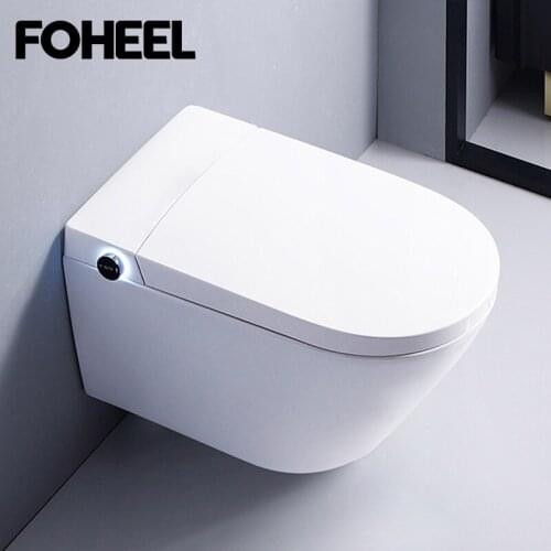 FOHEEL Intelligent Toilet Smart Toilet Wall Hanging One-PieceWC Bathroom Wall Hung Toilets Multiple Function Seat Heating Toilet