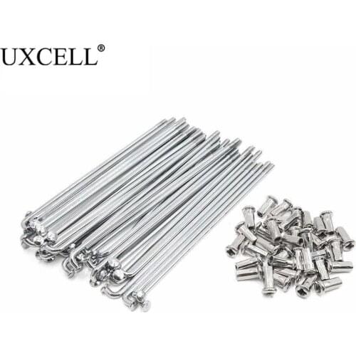 Uxcell 36pcs 72pcs 4mm Thread Diameter 150mm-170mm Length Motorcycle Wheel Spokes With Nipples