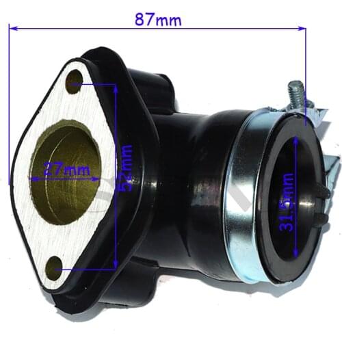 Motorcycle engine intake pipe GY6-50/60/80 scooter carburetor connector