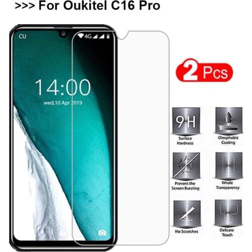 2PCS Tempered Glass For Oukitel K12 K9 K10 K15 Pro Phone Film Screen Protector Oukitel C19 C18 C16 C21 C22 C23Pro Tempered Glass