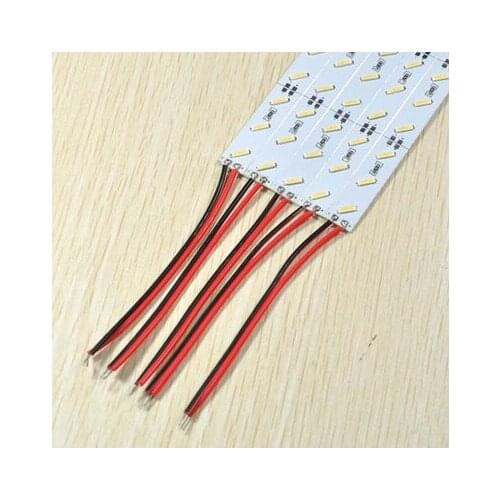 Freeshipping 20pcs Hard Rigid Bar light DC12V 50cm 36 led SMD 7020 Aluminum Alloy Led Strip light For Cabinet Display stand