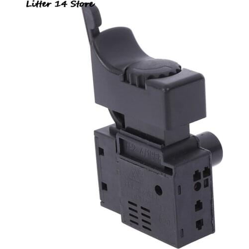 1PCS FA2-4/1BEK Black 6A 250V Lock On Power Tool Electric Drill Speed Control Trigger Button Switch Old Style
