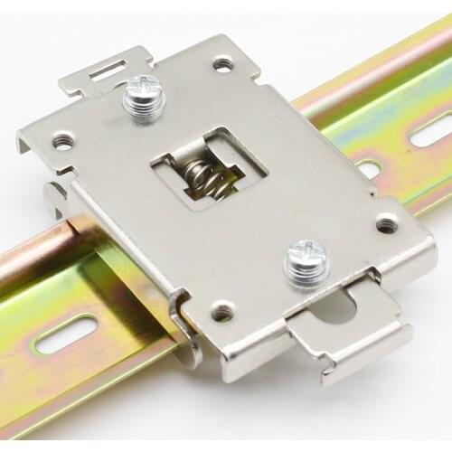 1pcs single phase SSR 35MM DIN rail fixed solid state relay clip clamp with 2 mounting screws