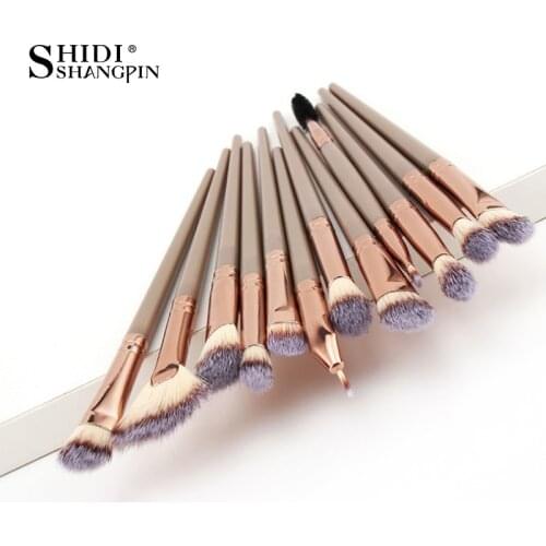 12 Pcs/lot Makeup Brushes Set Eye Shadow Brushes Blending Eyeliner Eyelash Eyebrow Brushes Extension Maquiagem For Makeup New