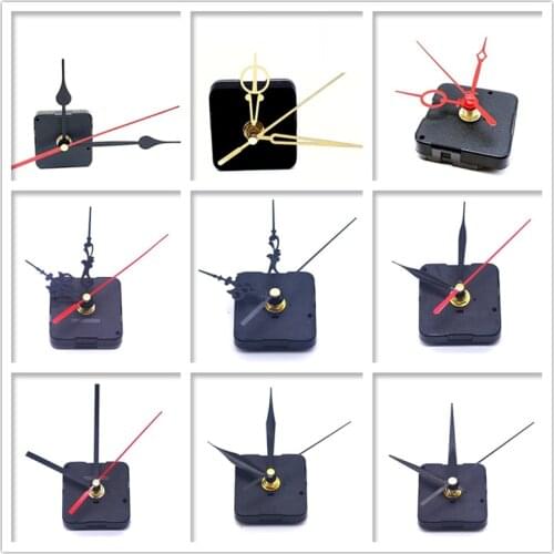 16 Style Wall Watch Mechanism Silent Quartz Long Shaft DIY Needle Hour/Minute Hands Movement Parts Repair Pointer Klokwijzers
