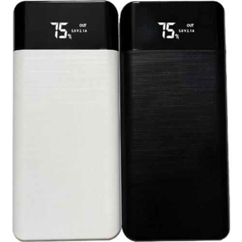 LCD Display 7x18650/18700/20700/21700 Battery Case Power Bank Shell External Box without Battery Powerbank Protector