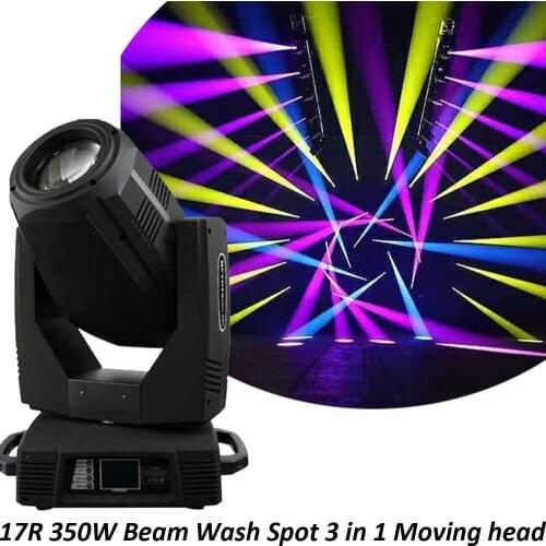 Free Shipping 2 Units DJ Strobe Beam 17R Moving Head Light 350W AC110V-240V Wash Beam Gobo 3in1 Functions Frost and Zoom Effect