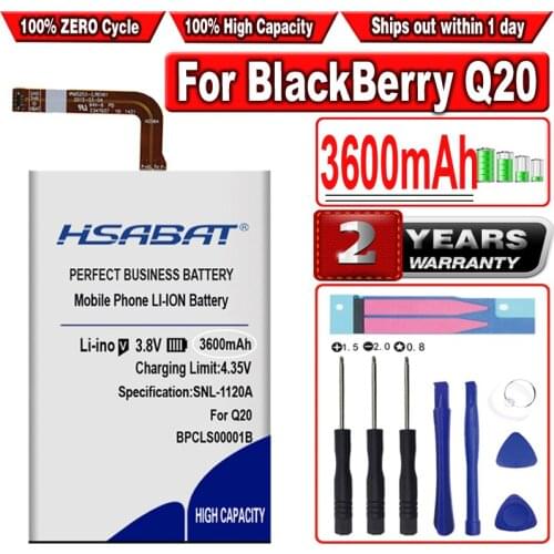 HSABAT BPCLS00001B 3200mAh Battery for BlackBerry Q20 Mobile Phone Batteries