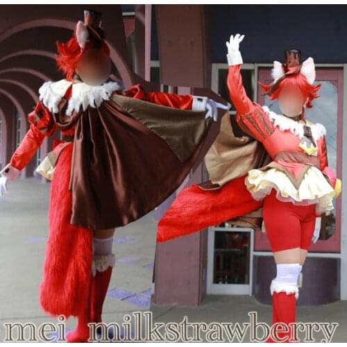 KiraKira Pretty Cure A La Mode Cosplay Costume Cure Chocolat Cosplay Kenjo Akira Halloween Christmas Custom-Made includes wig