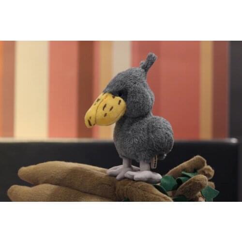 18cm Cute Lifelike Shoebill Stuffed Toys Real Like Whale-headed Stork Plush Toy Mini Size Bird Plush Animals Toy Gifts